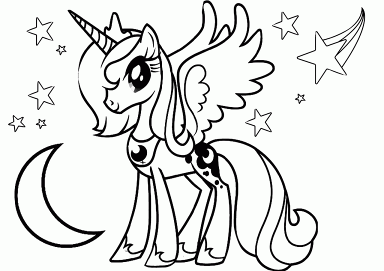 The Best My Little Pony Coloring Pages Princess Luna References
