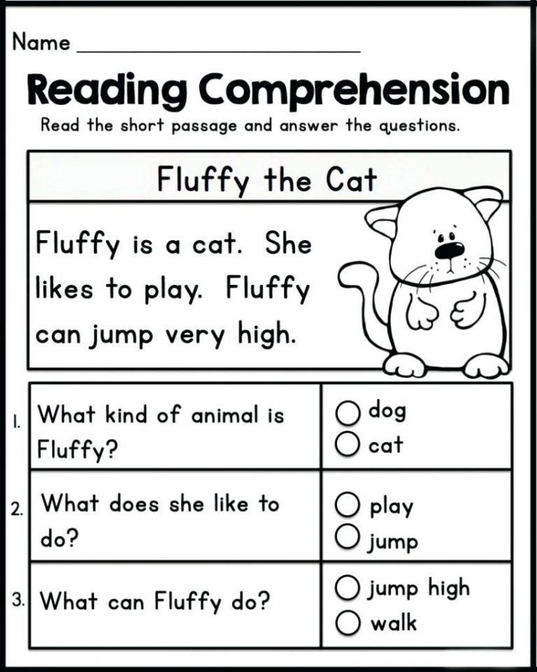 +22 Kindergarten Listening Comprehension Worksheets References