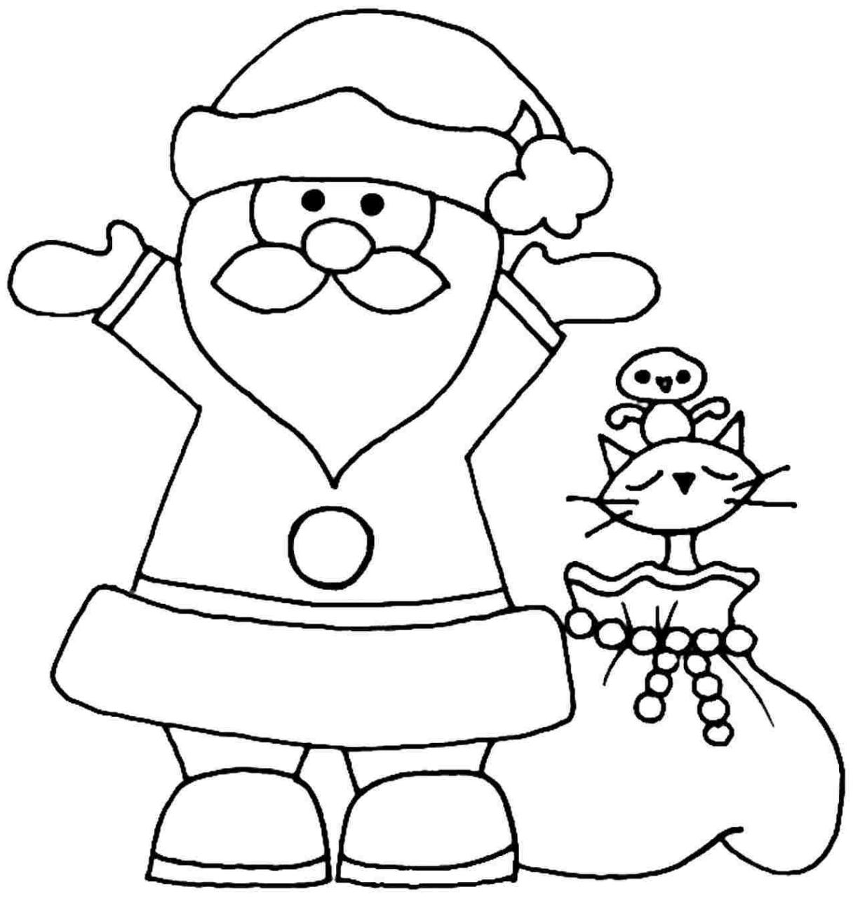 The Best Santa Coloring Pages Simple Ideas