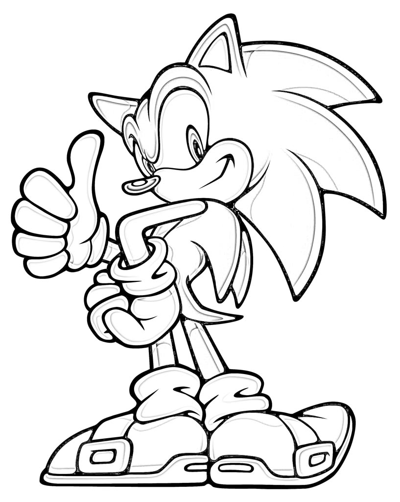 The Best Sonic Coloring Pages Free References
