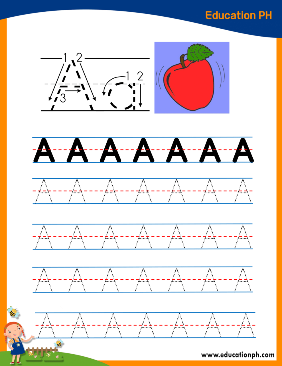 +22 Alphabet A Worksheet For Kindergarten References