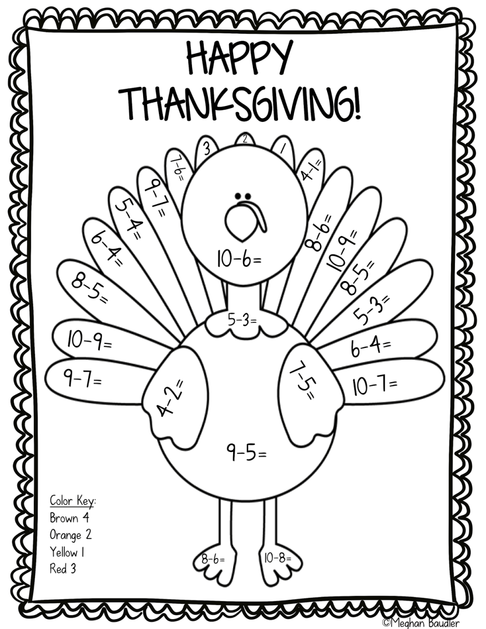 Incredible Turkey Coloring Pages By Numbers Ideas