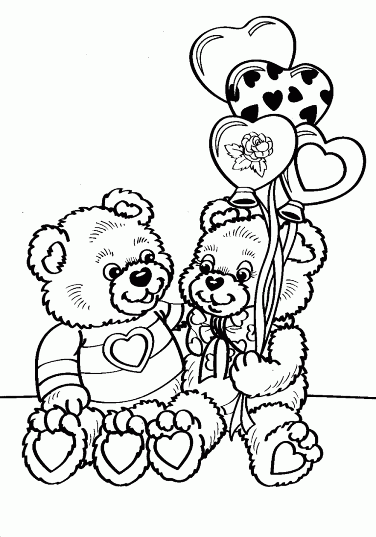 List Of Valentine Coloring Pages For Kids/Printables References