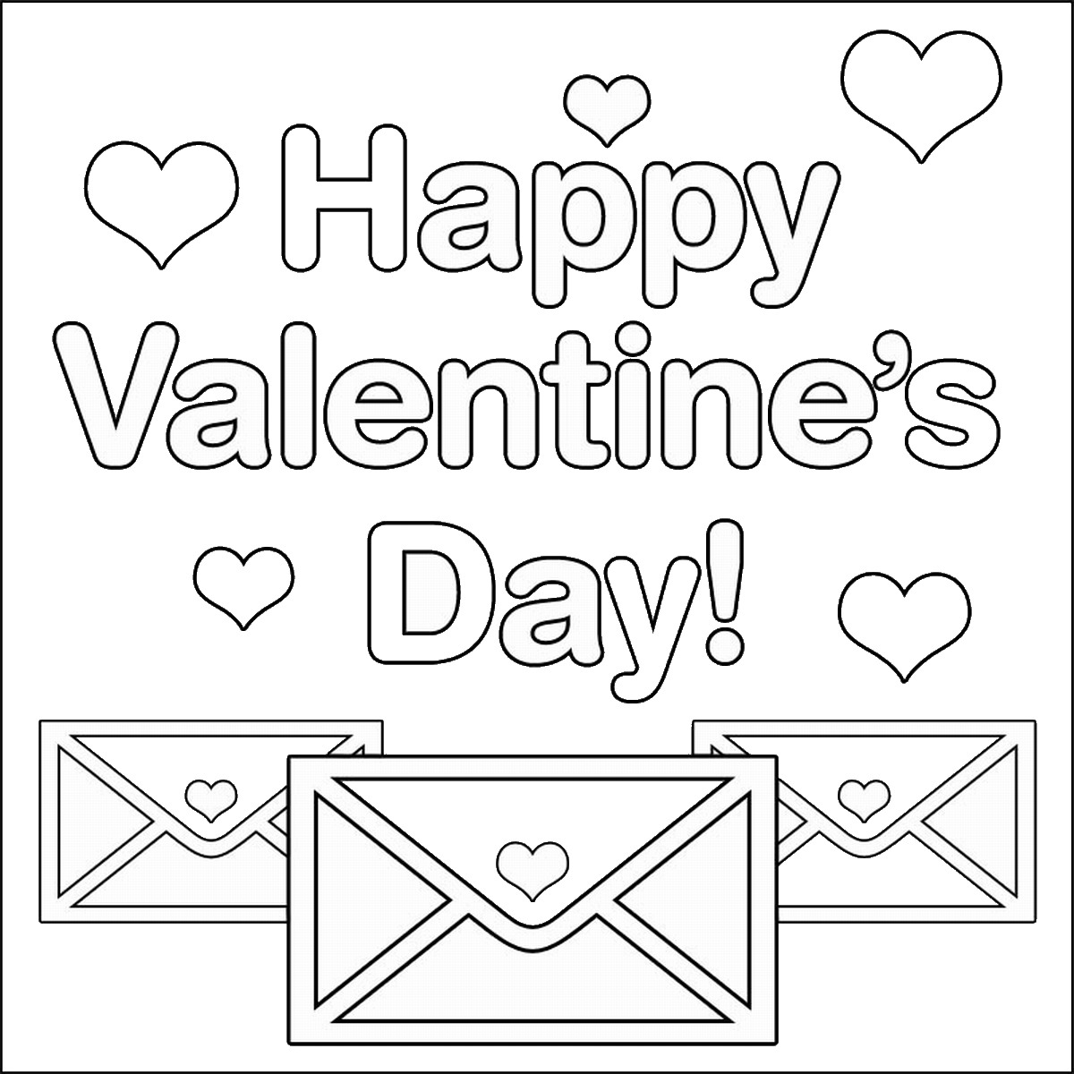 List Of Valentine's Day Coloring Pages Printable Ideas
