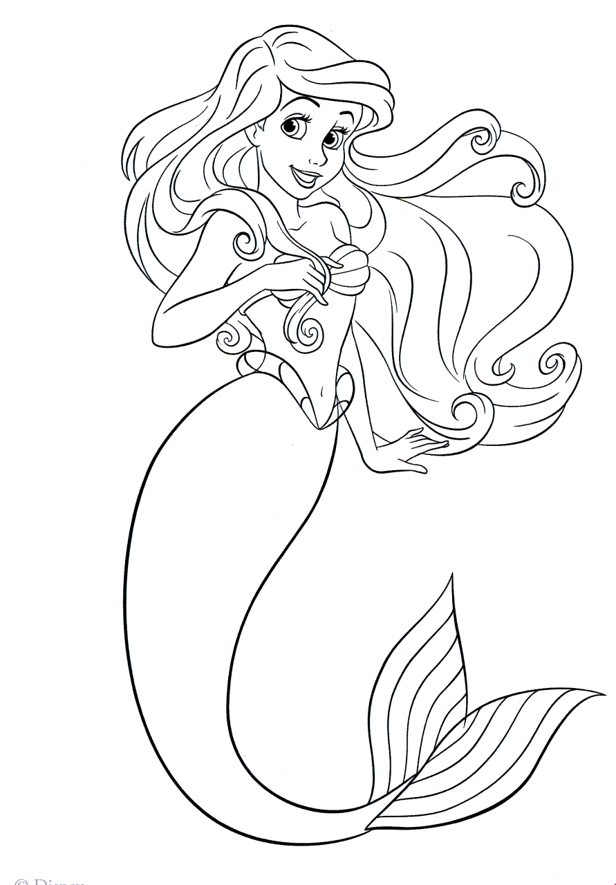 Review Of Ariel Coloring Pages Free 2022