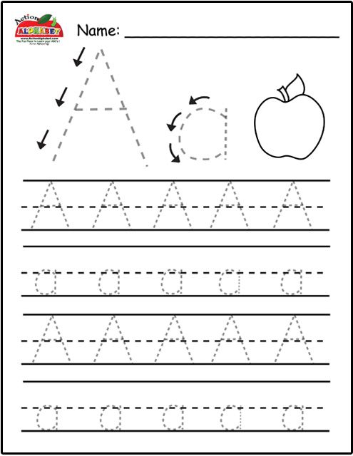 Kindergarten Alphabet Tracing Worksheets Free