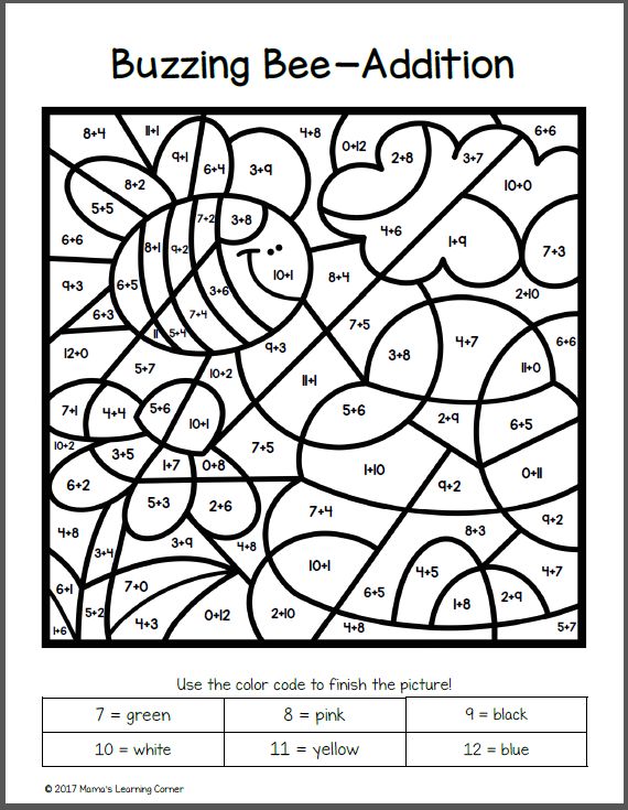 List Of 2Nd Grade Math Worksheets Color By Number Ideas