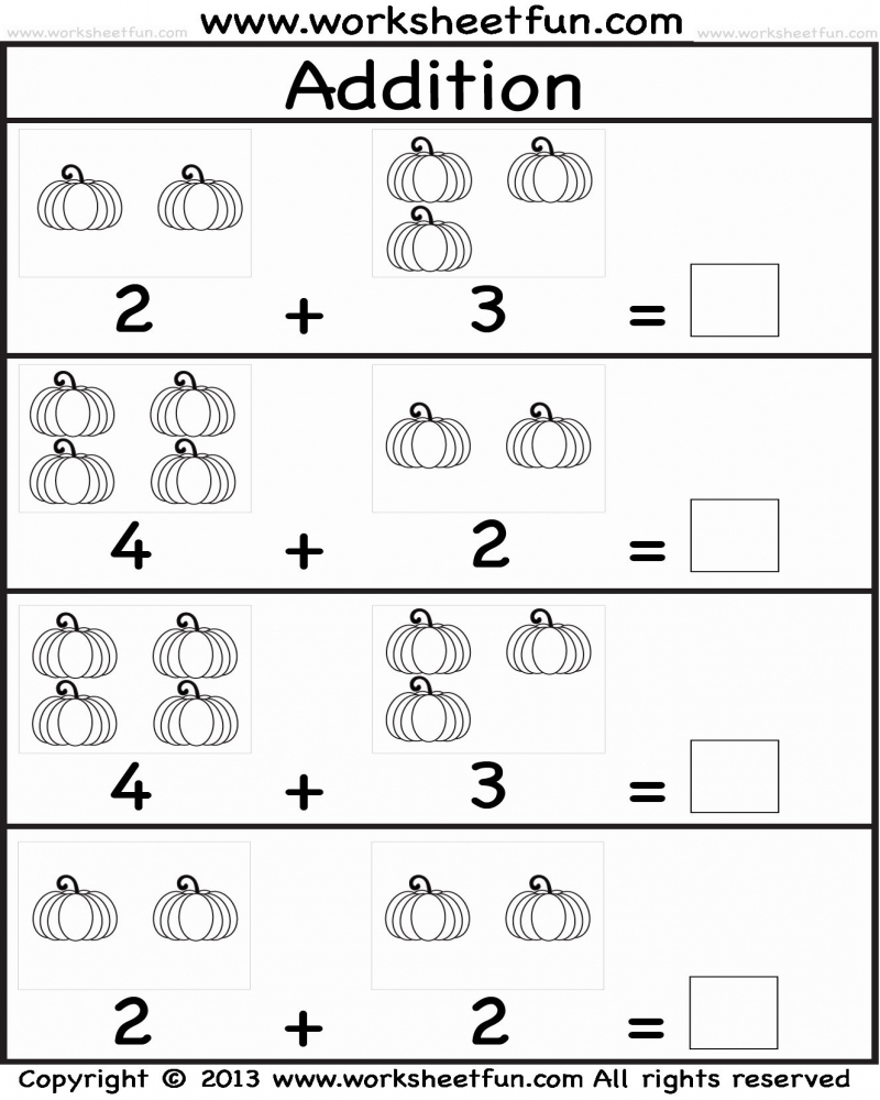 Cool Free Printable Math Addition Worksheets For Kindergarten Pdf Ideas