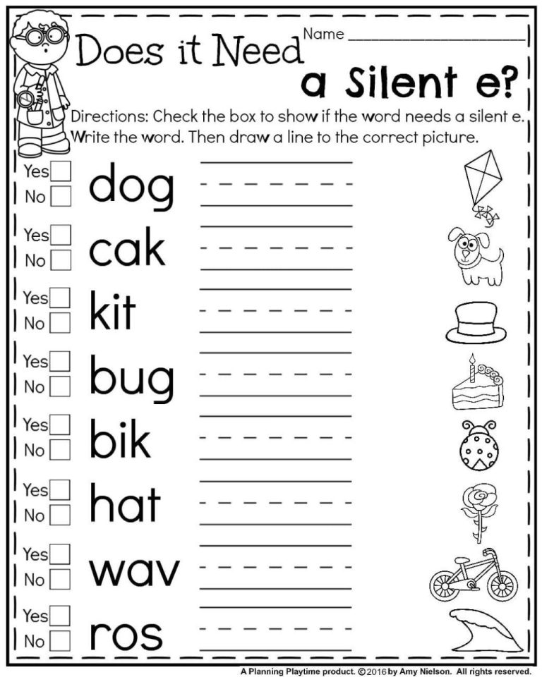 Free Printable First Grade 1st Grade Spelling Worksheets