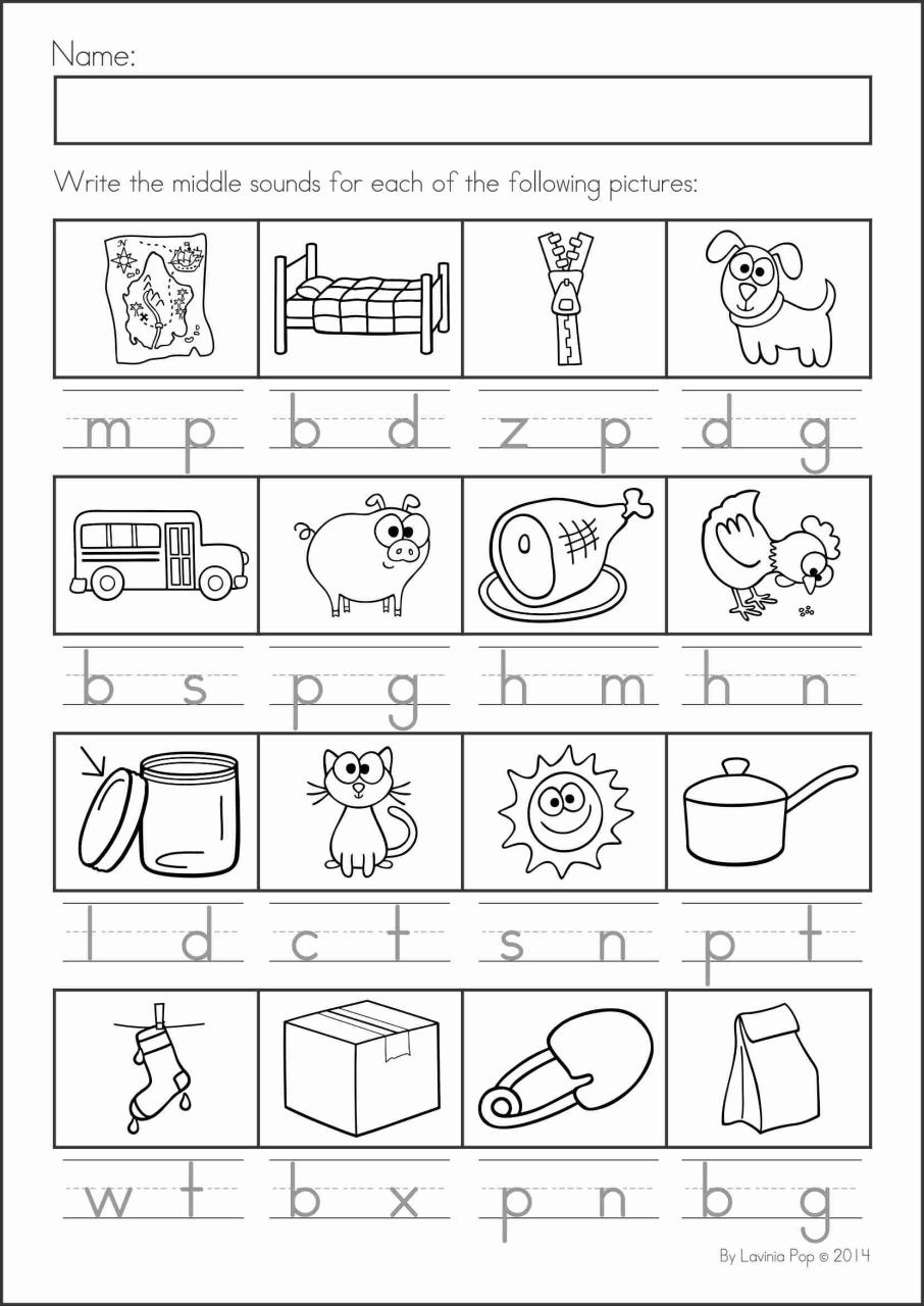 Cool Phonic Worksheets For Kindergarten Pdf References