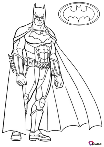 Free download Batman superhero coloring sheet for kids