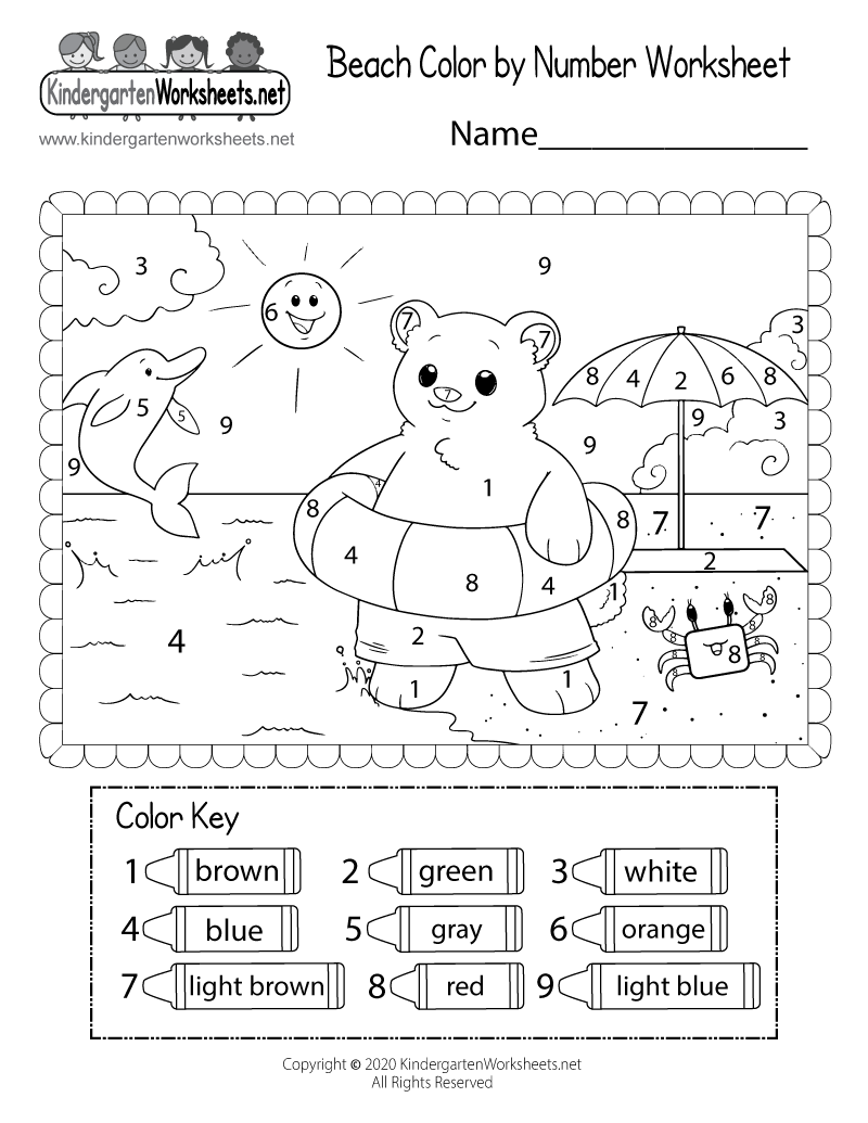 Cool Coloring Worksheets For Kindergarten Pdf Ideas