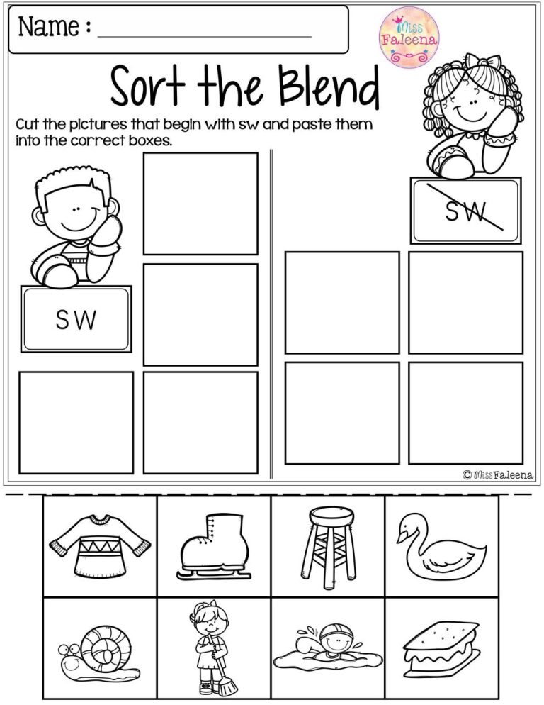 Famous Blending Phonics Worksheets Kindergarten Ideas