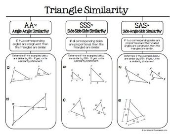 Geometry Similar Figures Worksheet Answers