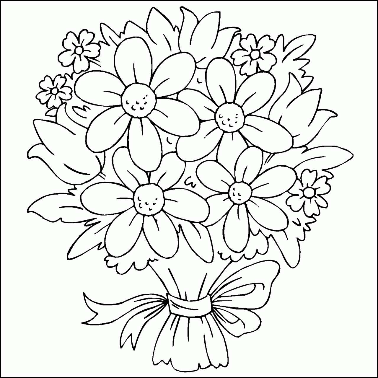 Cool Free Printable Coloring Pages Flowers 2022