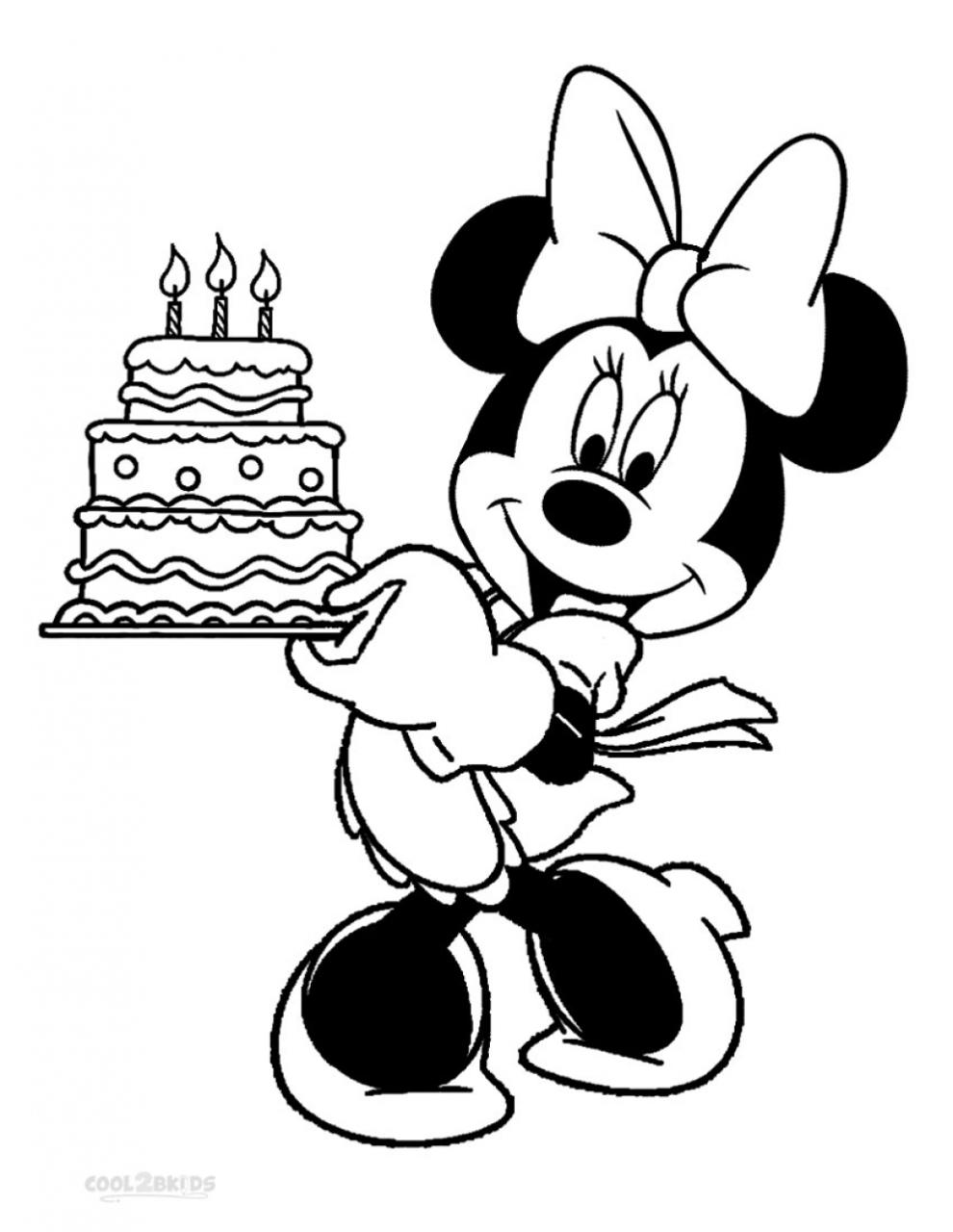 +13 Minnie Mouse Coloring Pages Birthday References