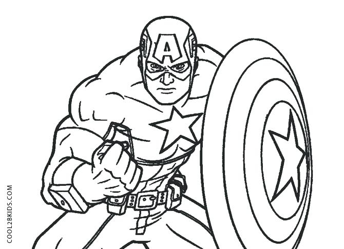 Incredible Captain America Coloring Pages Pdf References