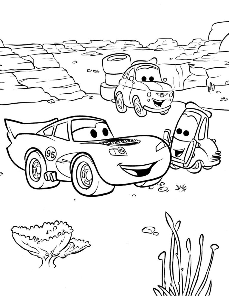 Incredible Cars Coloring Pages Disney 2022