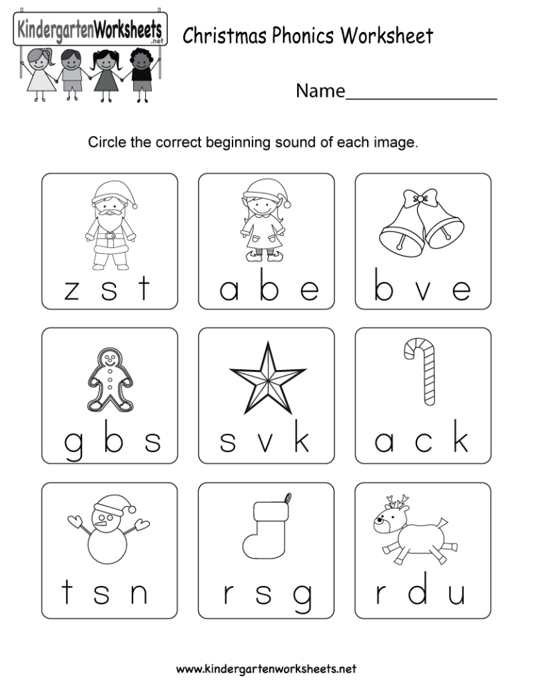 The Best Kindergarten Free Printable Worksheets Phonics References