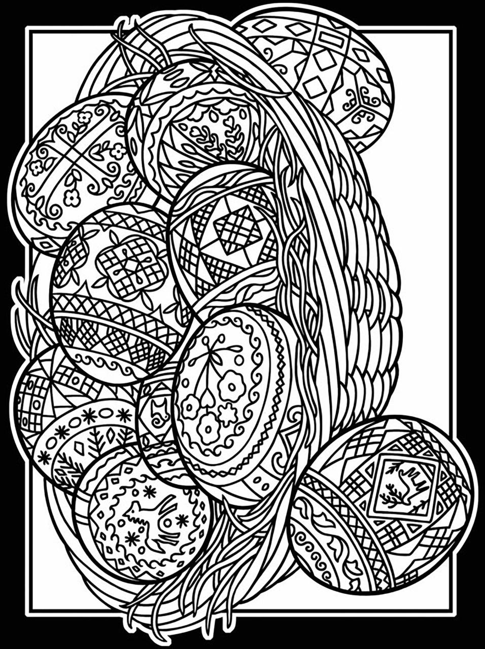 Incredible Easter Coloring Pages Hard Ideas