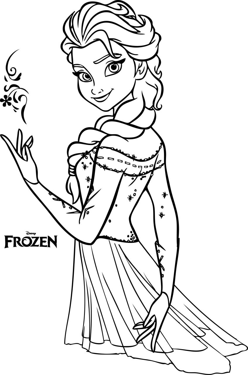 Incredible Elsa Coloring Pages Printable Ideas