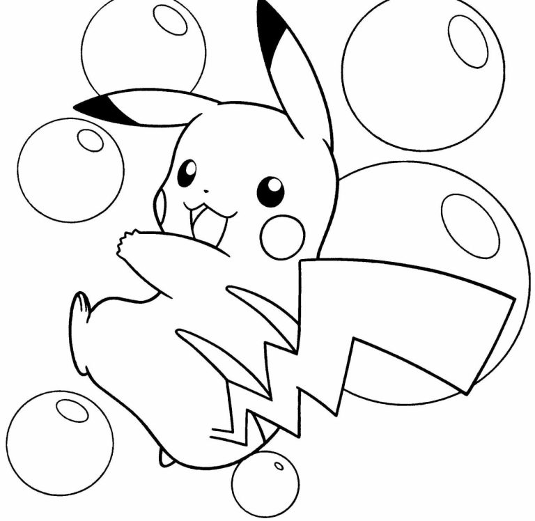Cool Pikachu Coloring Pages Online References