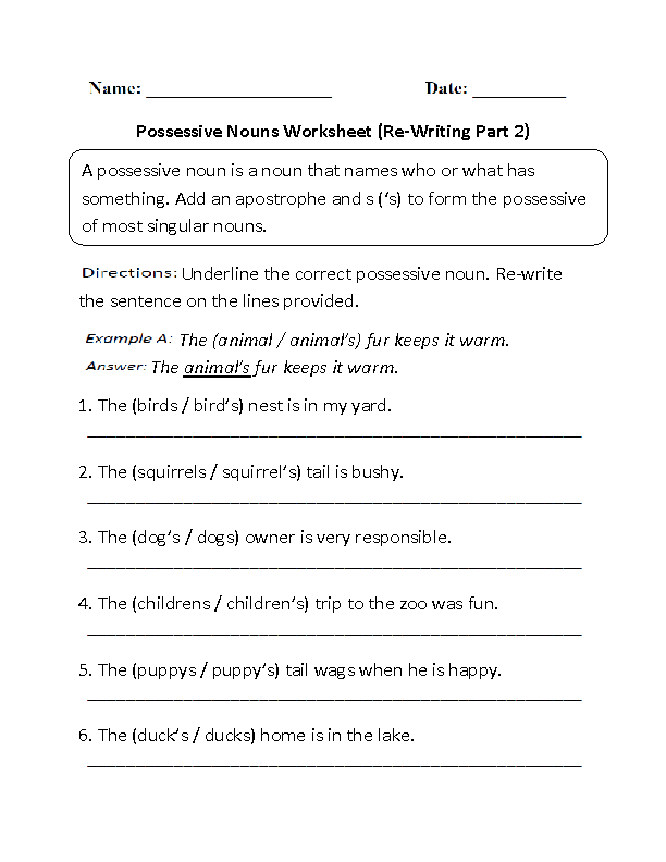 Sixth Grade Singular Plural Worksheet For Class 6