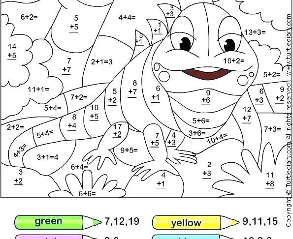 The Best Addition Coloring Worksheets 3Rd Grade Ideas