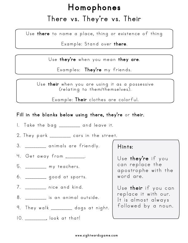 4th Grade Homonyms Worksheets With Answers