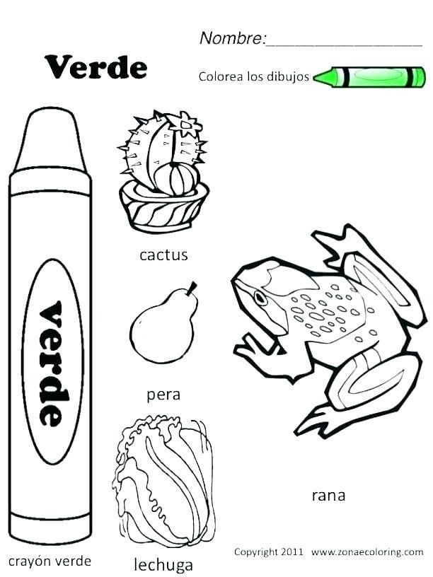 Free Spanish Worksheets for Kindergarten Preschool Spanish Worksheets