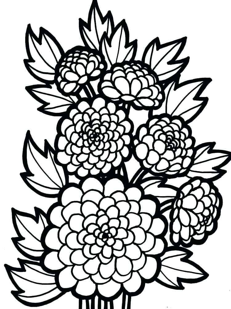 The Best Free Coloring Pages Flowers Ideas