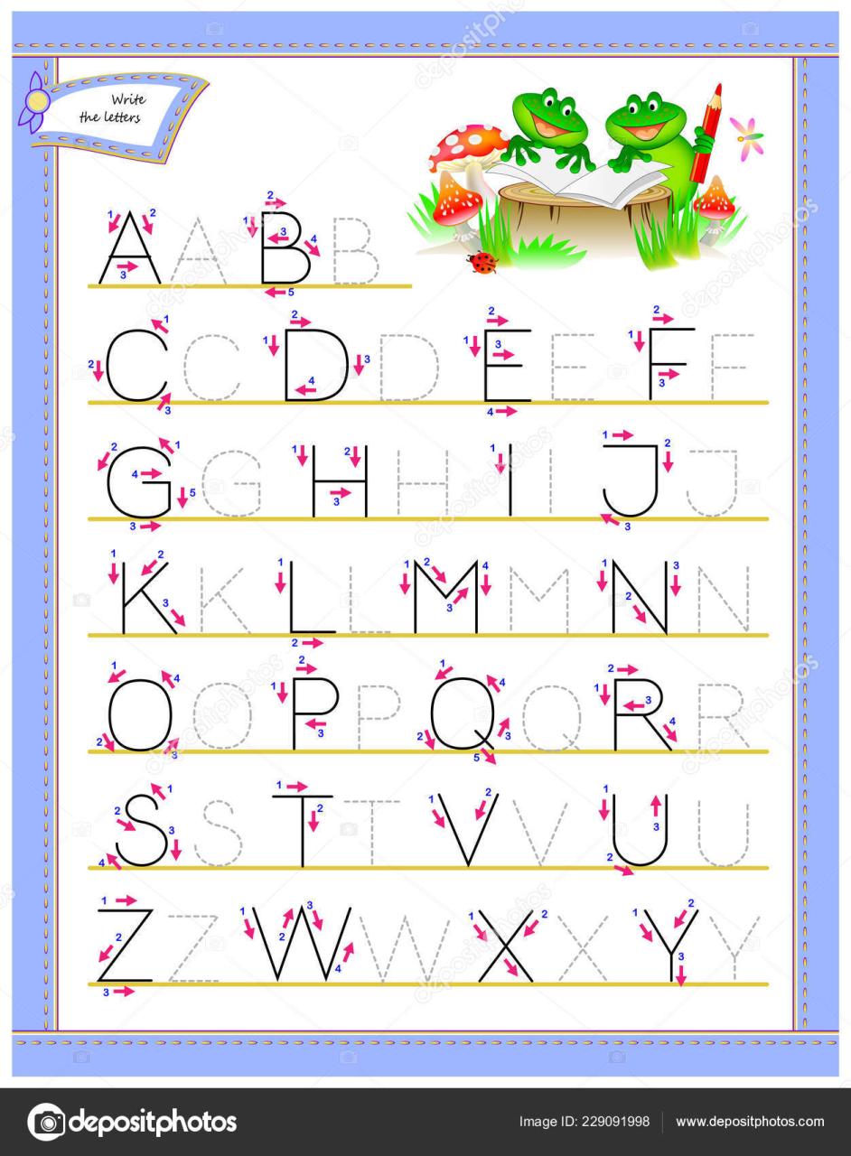 List Of Kindergarten Worksheets English Alphabet References