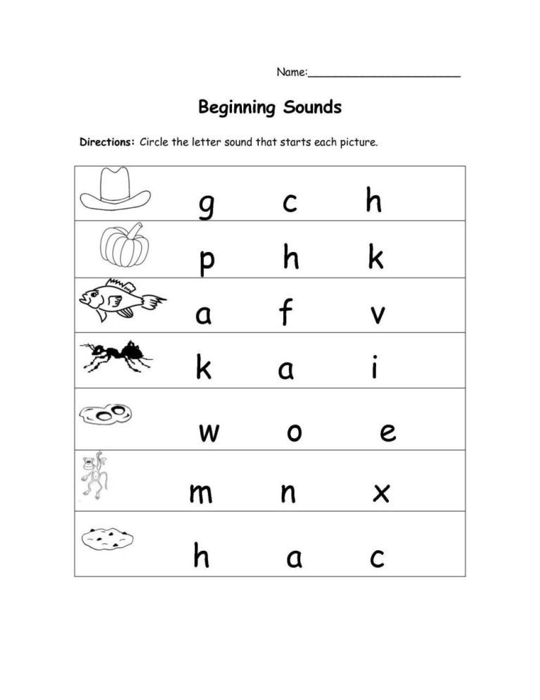 The Best Letter A Sound Worksheets For Kindergarten 2022