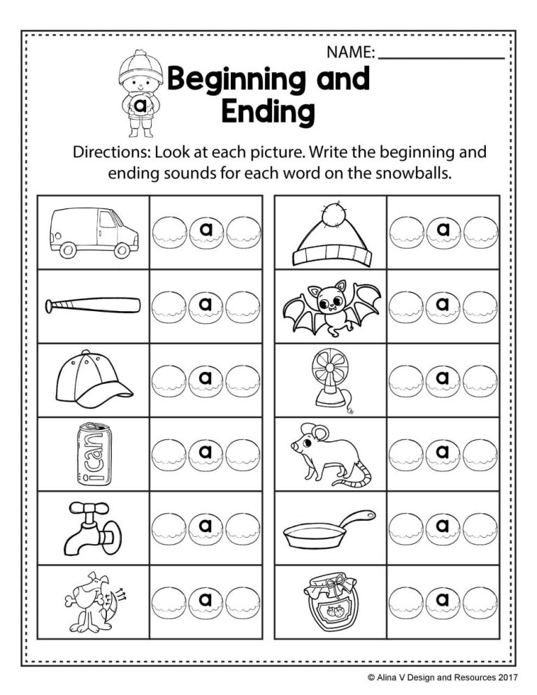 Blending Cvc Words Worksheets For Kindergarten