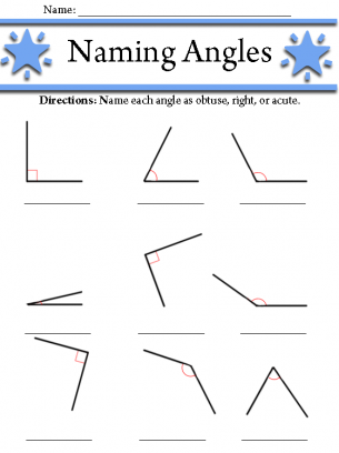 3rd Grade Year 3 Angles Worksheet