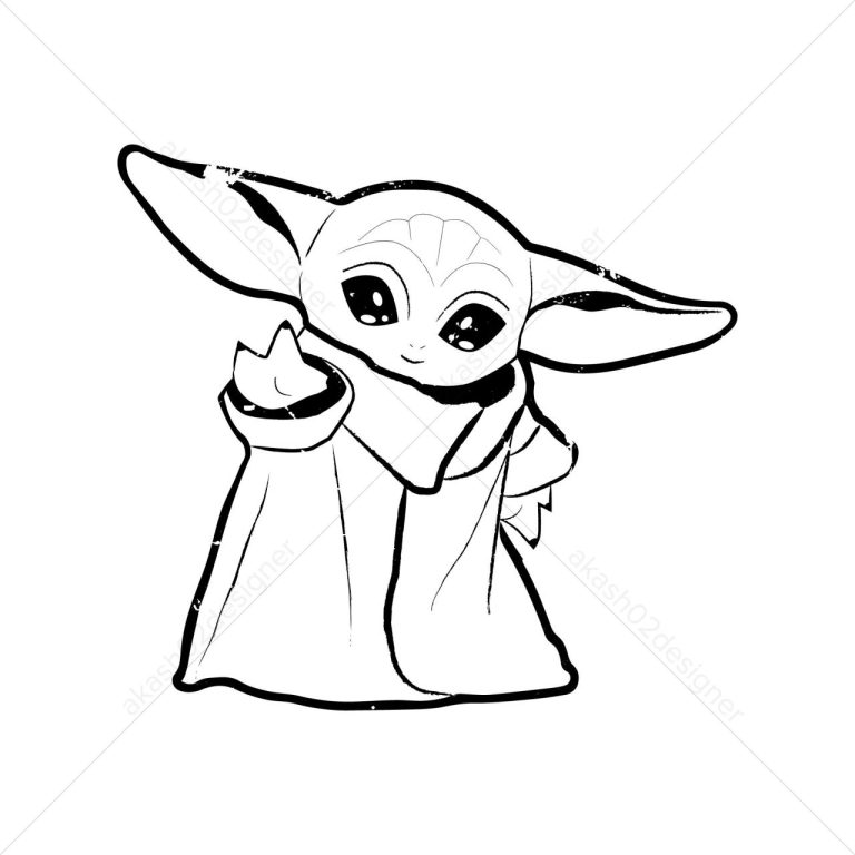 List Of Baby Yoda Coloring Pages Easy References