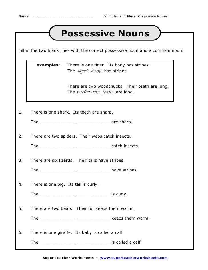 Third Grade Plural Nouns Worksheet 3rd Grade
