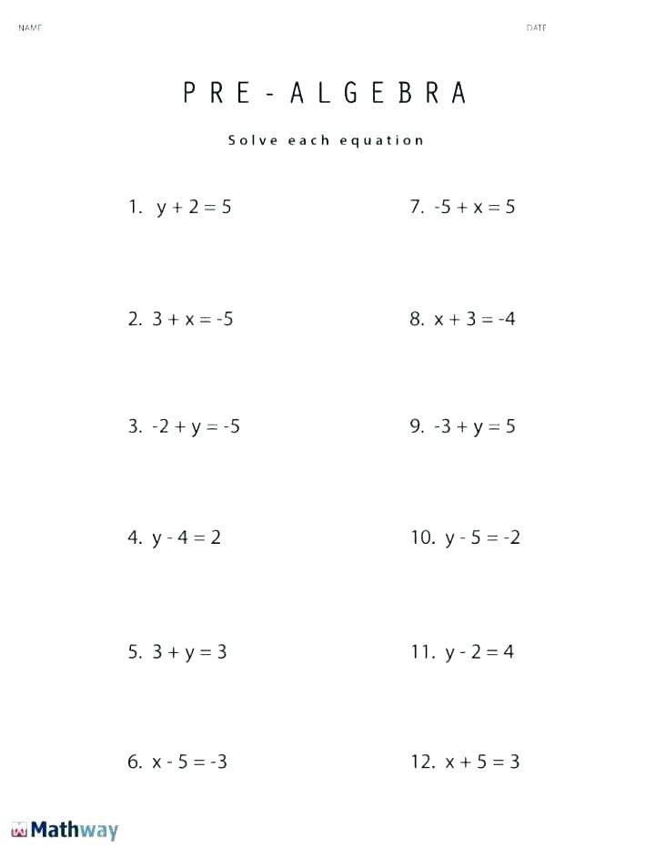 5th Grade Simplifying Algebraic Expressions Worksheet