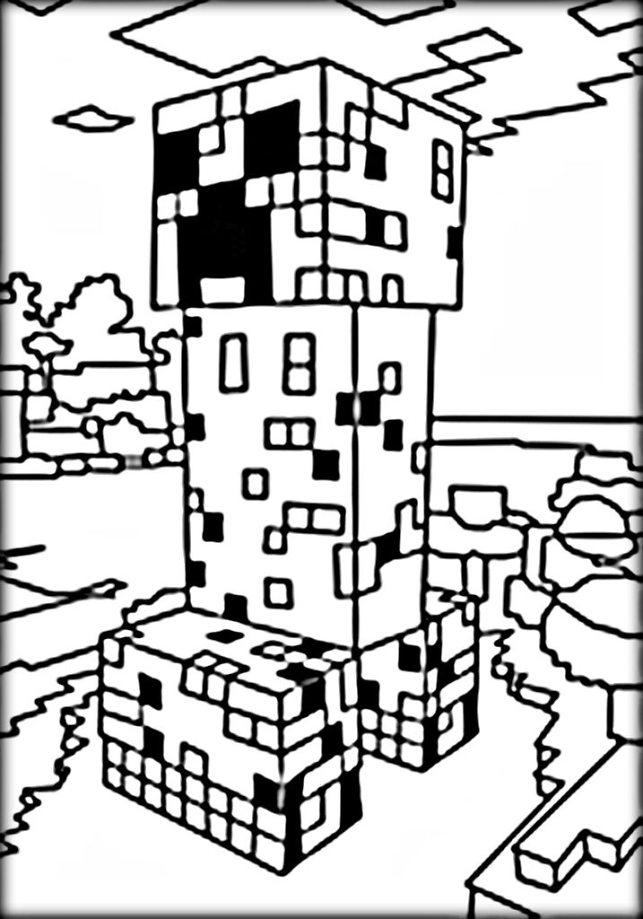 Cool Minecraft Coloring Pages Steve References