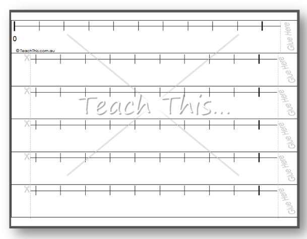 Printable Number Line To 100 In 10s