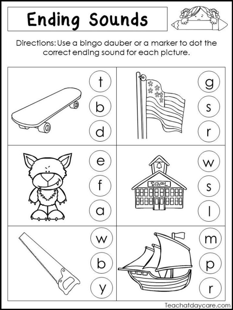 Review Of Kindergarten Phonics Worksheets Ending Sounds 2022