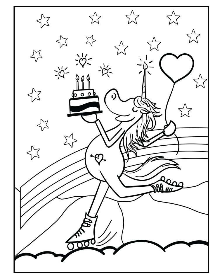 The Best Happy Birthday Coloring Pages Unicorn 2022