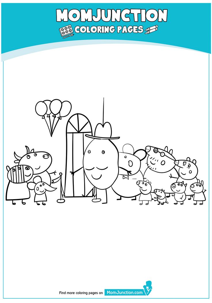List Of Peppa Pig Coloring Pages Birthday Ideas