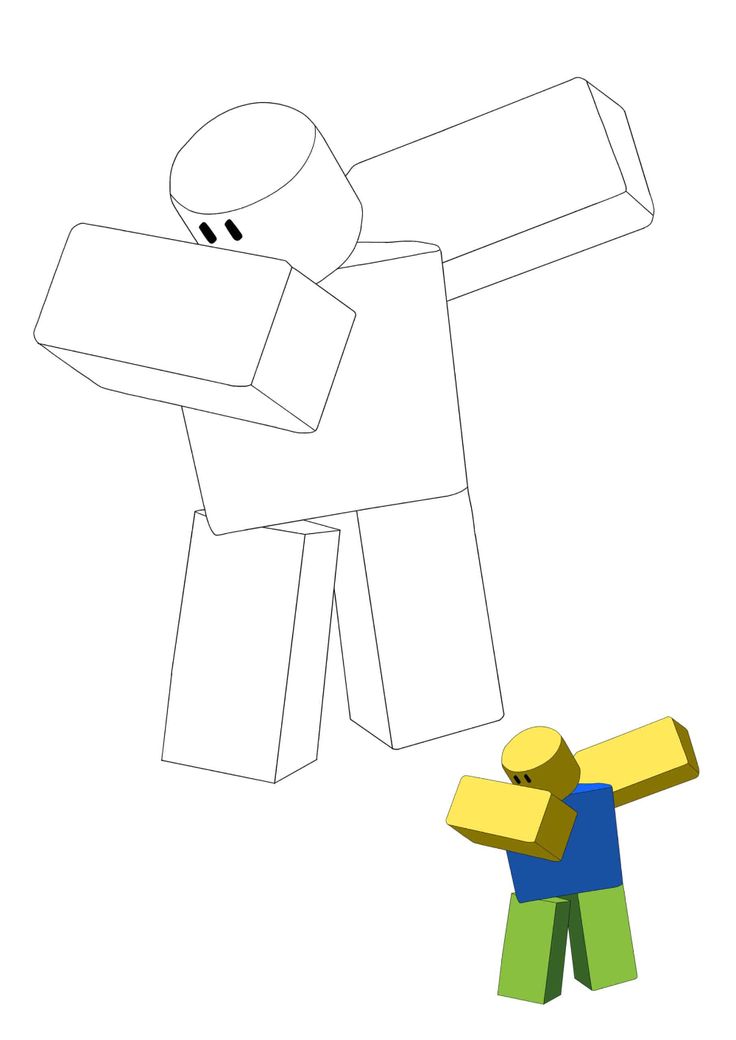 Cool Roblox Coloring Pages Noob 2022