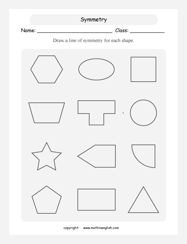 Symmetry Worksheets Grade 4 Pdf