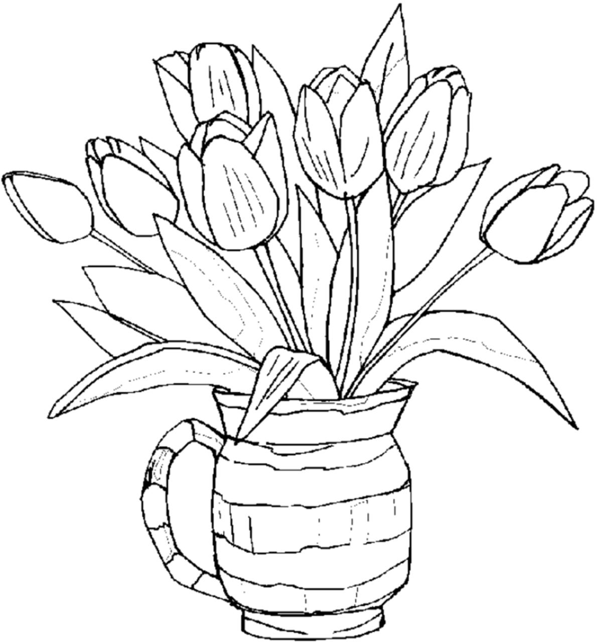 List Of Flower Coloring Pages Printable Ideas