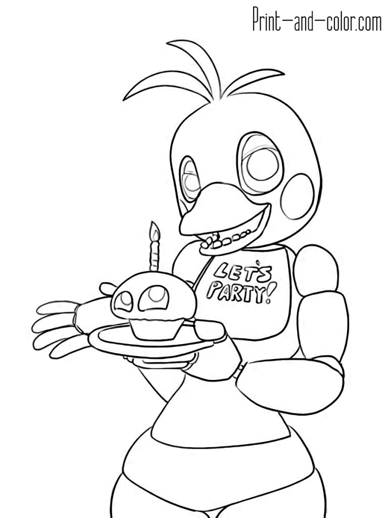 Famous Fnaf Coloring Pages Printable References