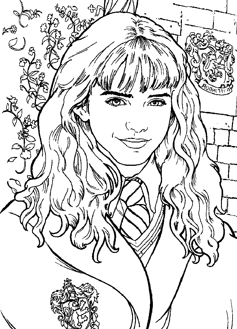 Famous Harry Potter Coloring Pages Hermione References