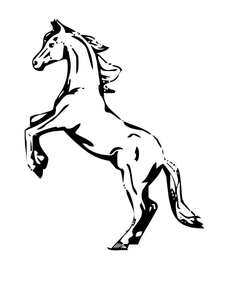 +13 Horse Coloring Pages Easy References
