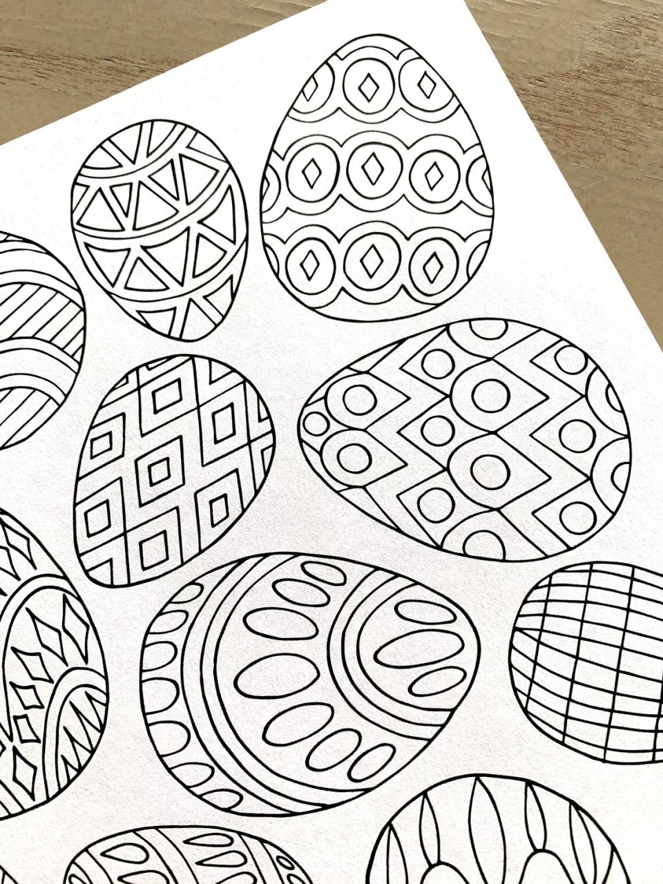 Cool Easter Egg Coloring Pages Pdf Ideas
